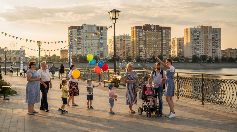 Семейные фестивали и познавательные прогулки по Набережным Челнам